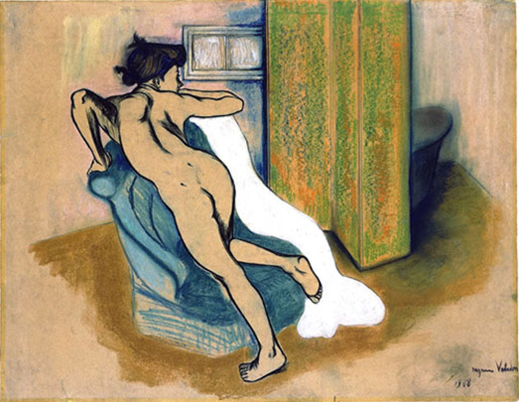After the Bath, vintage artwork by Suzanne Valadon, 12x8" (A4) Poster