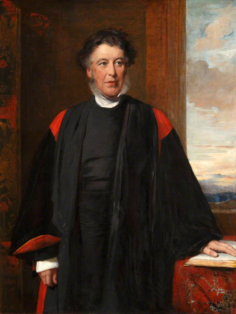 Francis Knyvett Leighton (1807–1881), vintage artwork by George Richmond, A3 (16x12") Poster Print