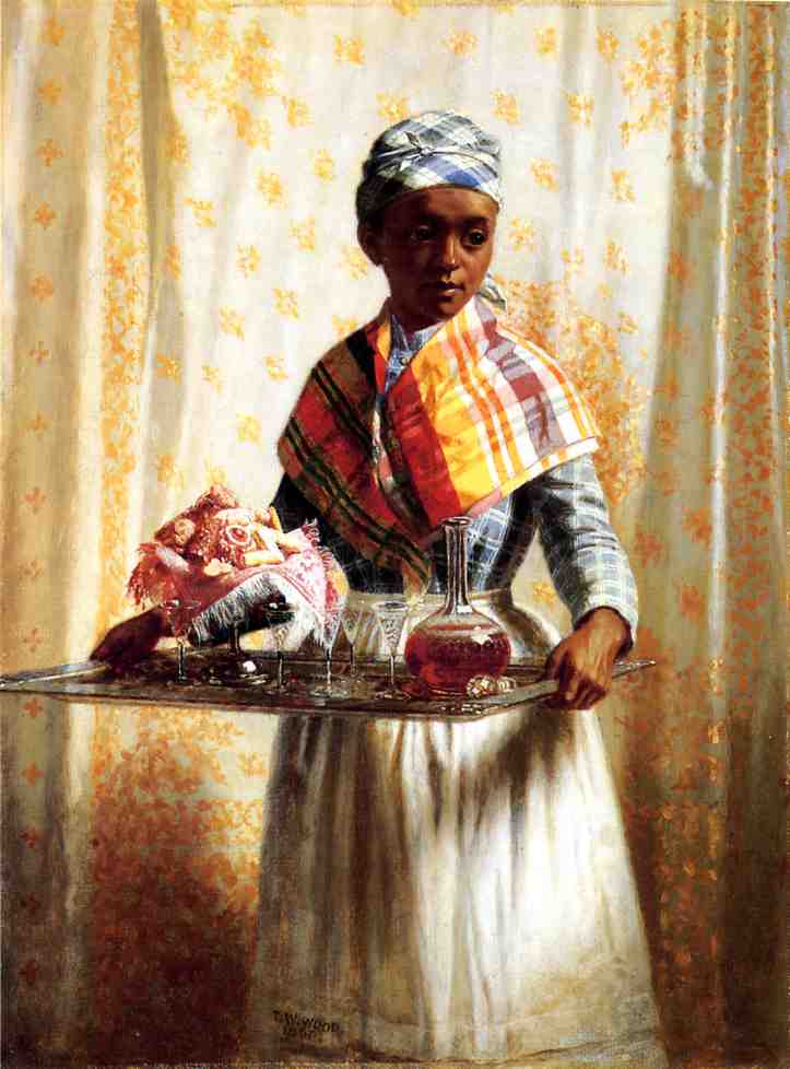 Cakes and Wine, vintage artwork by Thomas Waterman Wood, 12x8" (A4) Poster