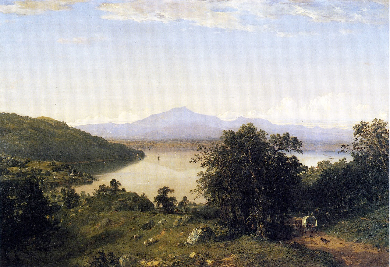 Camels Hump from the Western Shore of Lake Champlain, vintage artwork by John Frederick Kensett, A3 (16x12") Poster Print