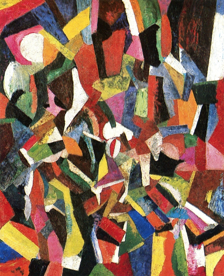 Composition VI, vintage artwork by Patrick Henry Bruce, 12x8" (A4) Poster