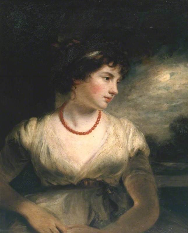 Lady Elizabeth, Countess of Oxford, vintage artwork by John Hoppner, 12x8" (A4) Poster