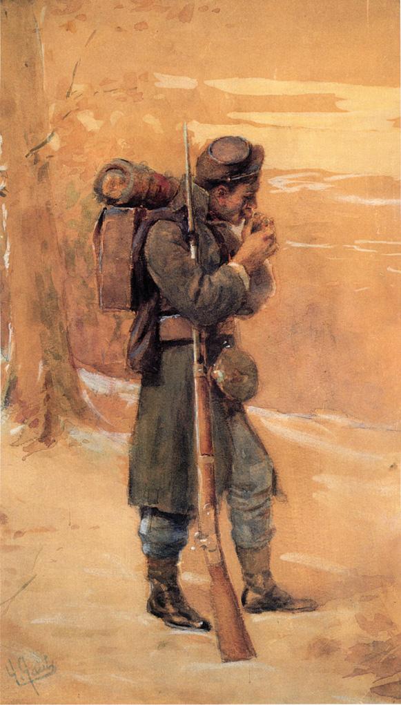 The Infantryman, vintage artwork by William Gilbert Gaul, 12x8" (A4) Poster