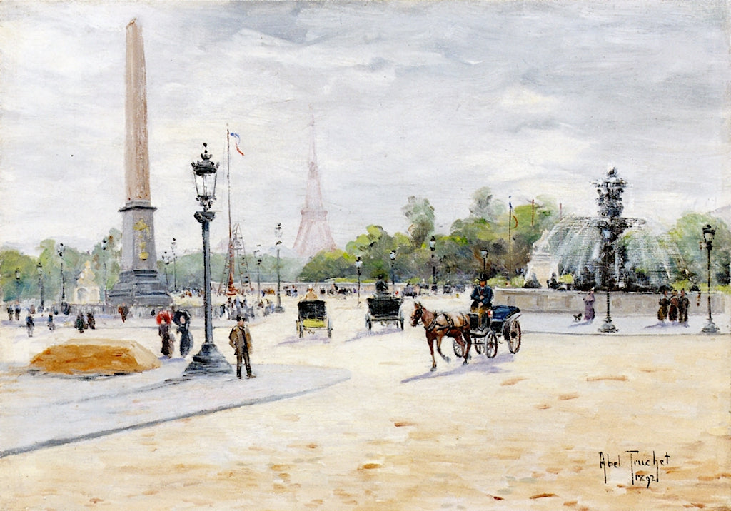 Place de la Concorde by Louis Abel-Truchet,A3(16x12")Poster