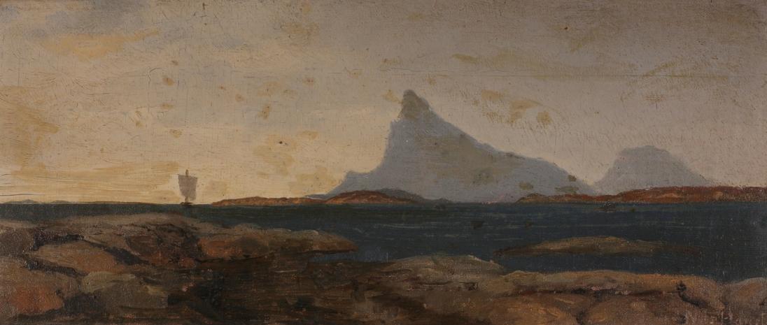 Hestmannen, vintage artwork by Nils Hansteen, 12x8" (A4) Poster