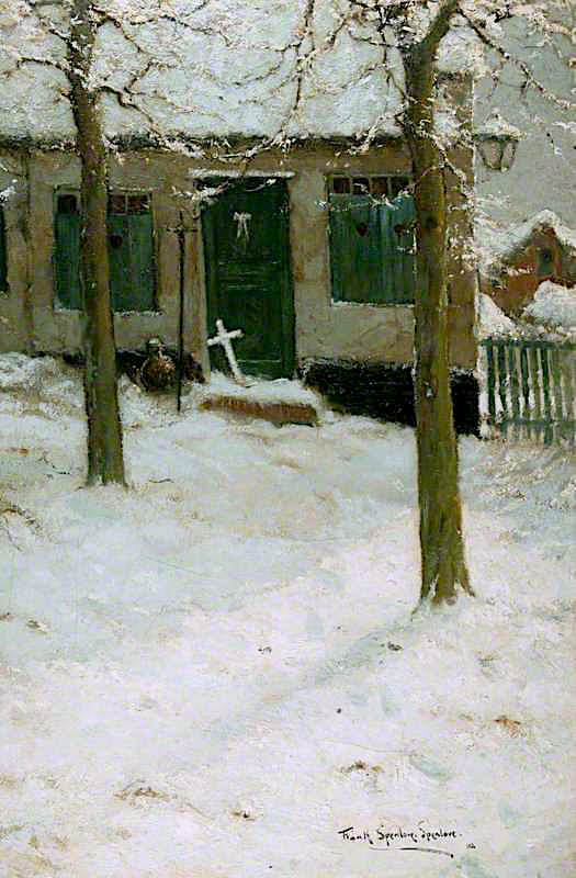 The Little White Cross, vintage artwork by Frank Spenlove-Spenlove, 12x8" (A4) Poster