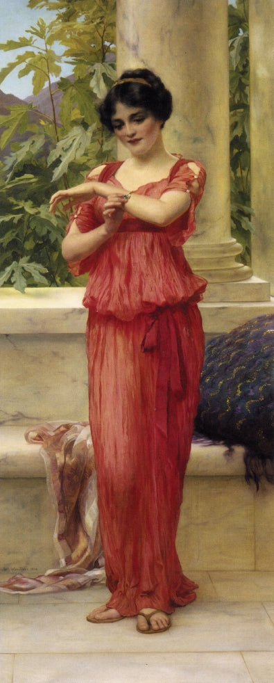 The Bracelet, vintage artwork by William Clarke Wontner, 12x8" (A4) Poster