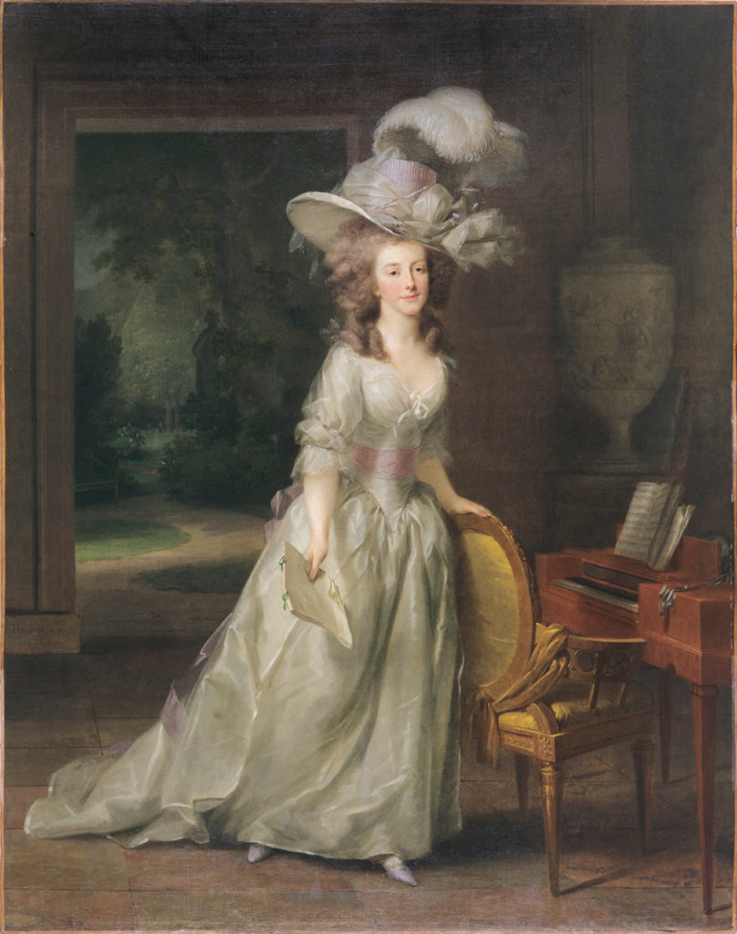 Frederique Louise Wilhelmine, Princesse d’Orange-Nassau, vintage artwork by Johann Friedrich August Tischbein, 12x8" (A4) Poster