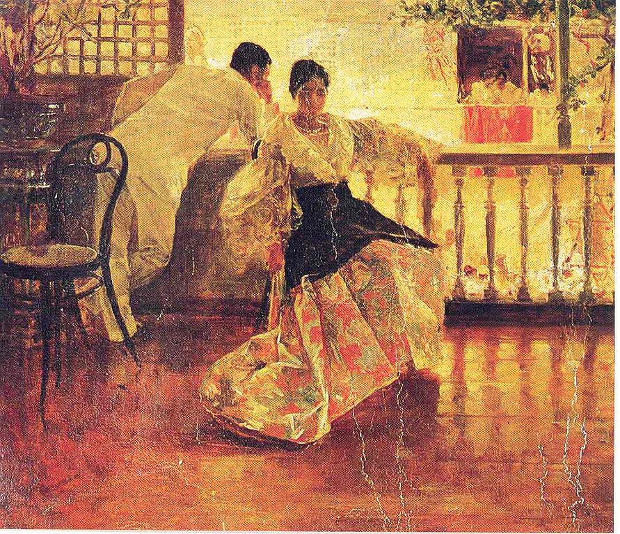 Sulking by Juan Luna y Novicio,A3(16x12")Poster
