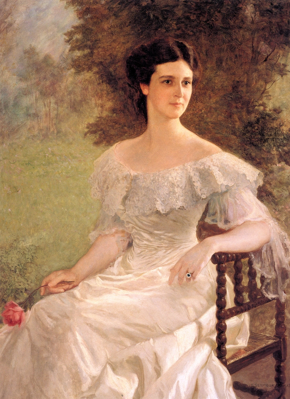 Portrait of Mrs. J. C. O'Connor by Charles H. Woodbury,A3(16x12")Poster