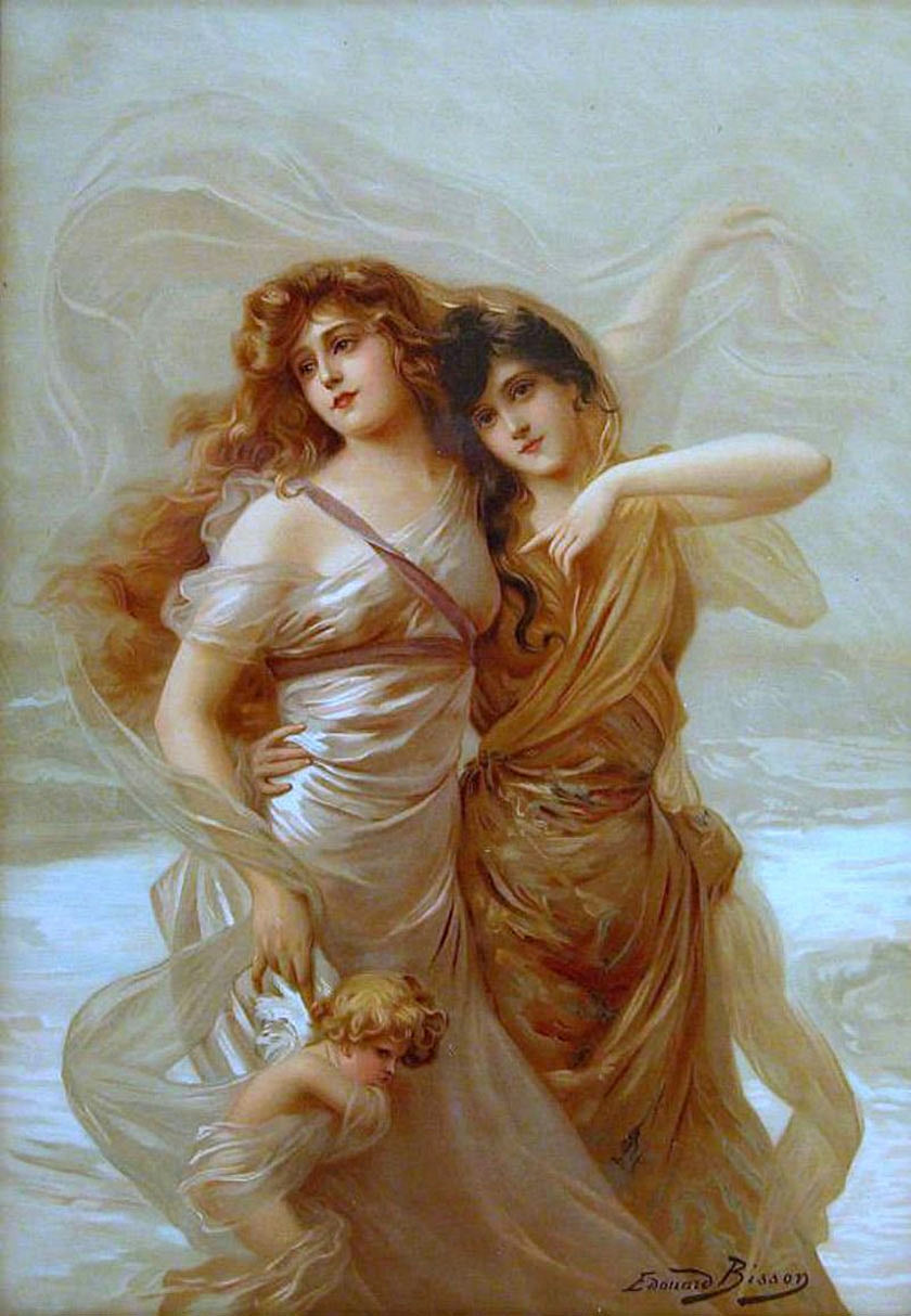 Trapped, vintage artwork by Edouard Bisson, 12x8" (A4) Poster