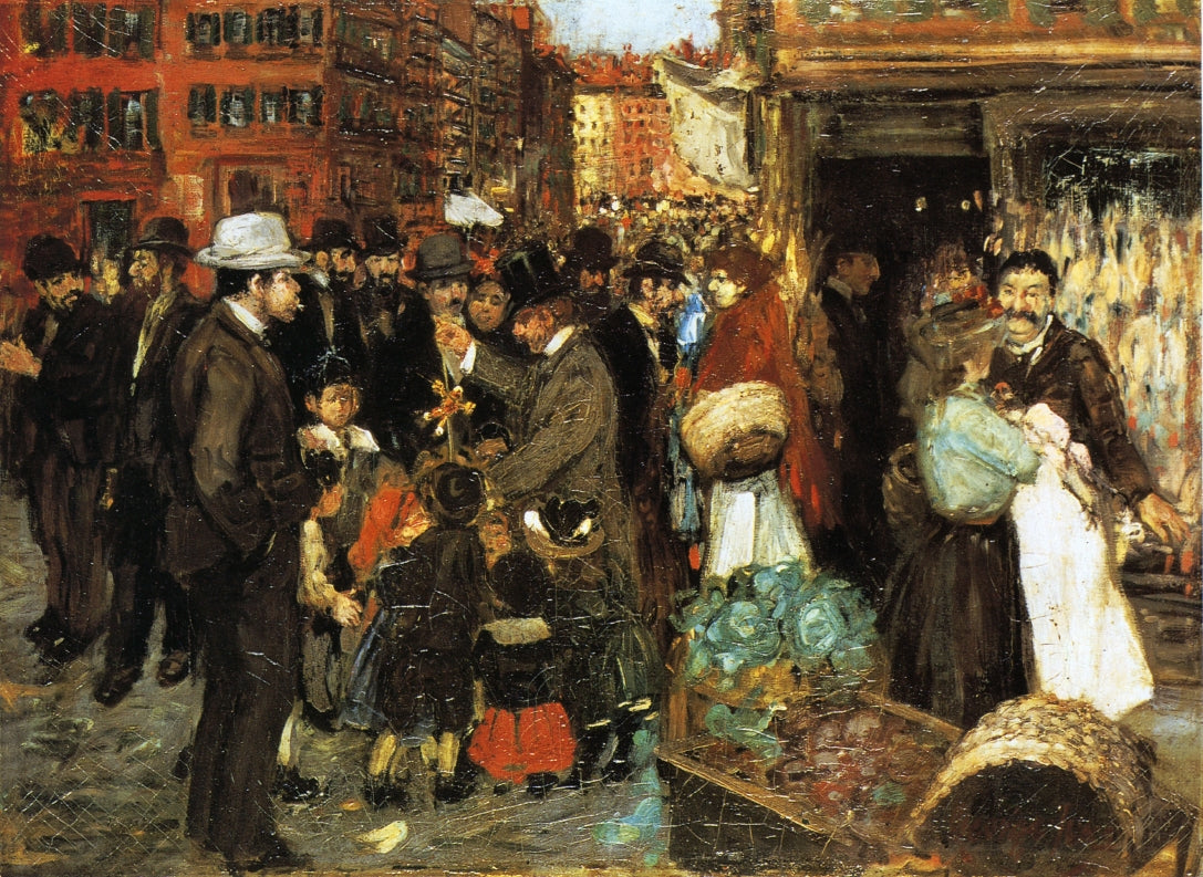 Hester Street by George Luks,A3(16x12")Poster