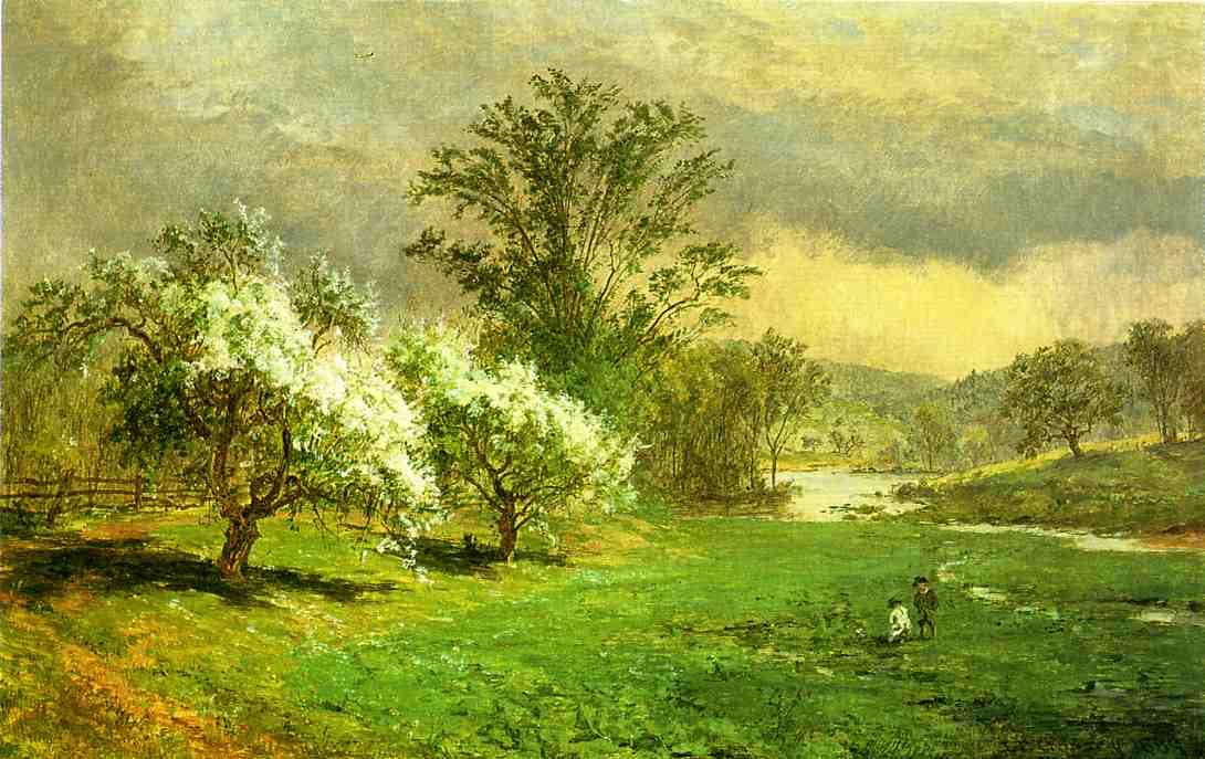 Apple Blossom time, vintage artwork by Jasper Francis Cropsey, A3 (16x12") Poster Print