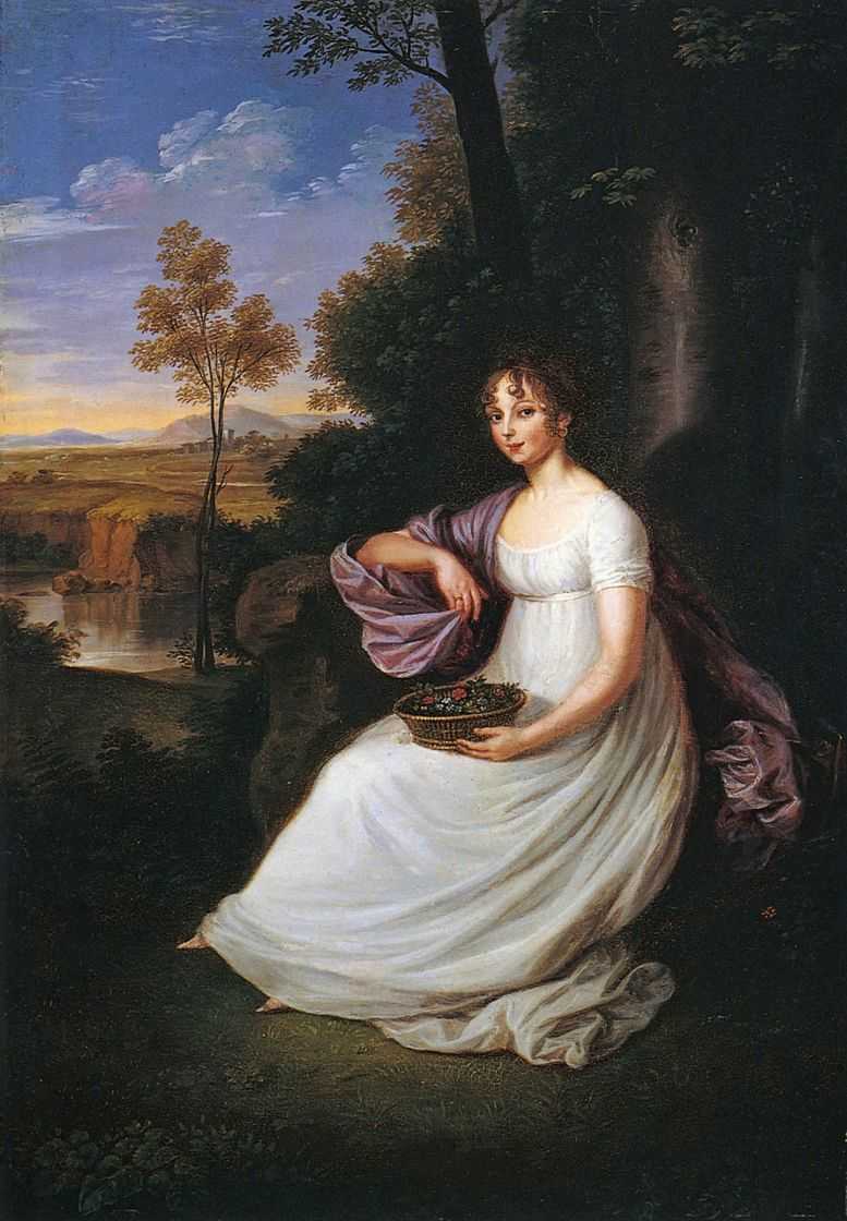 Portrait of Bibikova, vintage artwork by Ludwig Guttenbrunn, 12x8" (A4) Poster