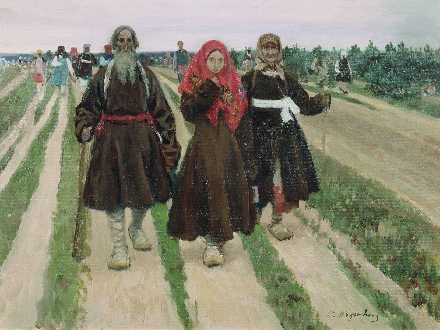 Trinity Day by Sergei Korovin,A3(16x12")Poster