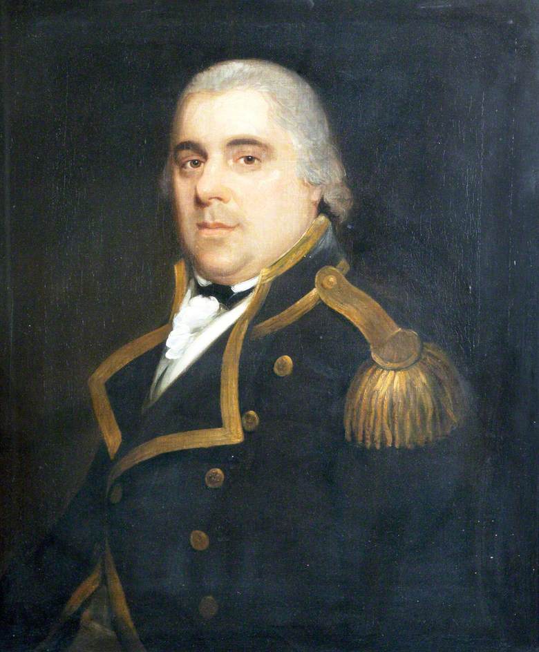 Captain Thomas Masterman Hardy, vintage artwork by Lemuel Francis Abbott, 12x8" (A4) Poster