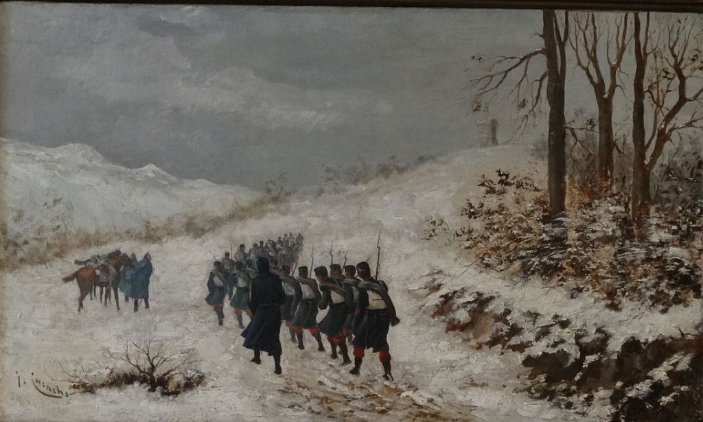 The March, vintage artwork by Josep Cusachs, 12x8" (A4) Poster