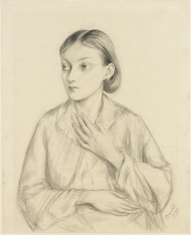 Bronia, vintage artwork by Nils Dardel, 12x8" (A4) Poster