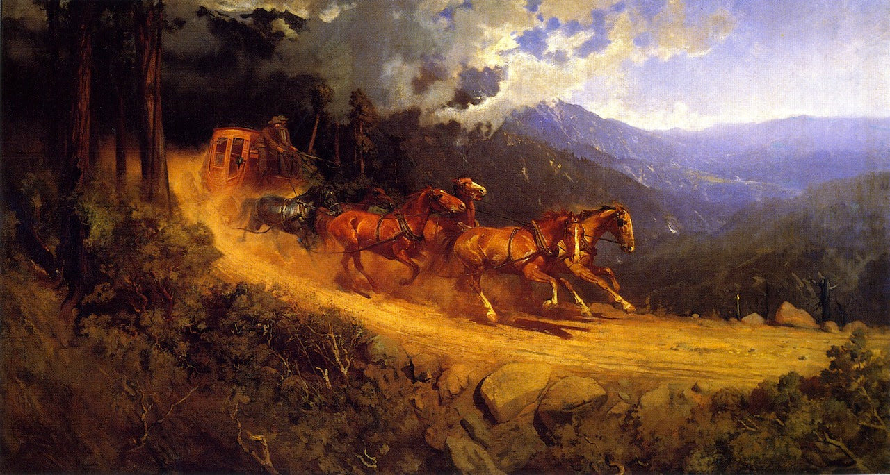 Running Out the Storm by Gutzon Borglum,A3(16x12")Poster