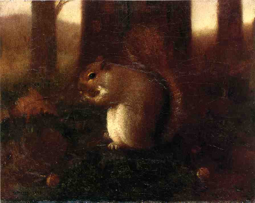 Collecting Nuts by Joseph Decker,A3(16x12")Poster