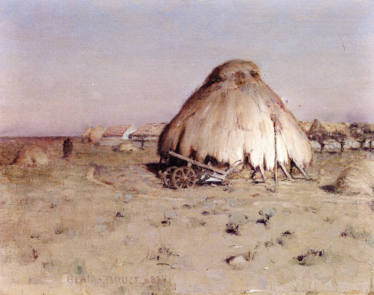 La Meule, vintage artwork by William Blair Bruce, 12x8" (A4) Poster