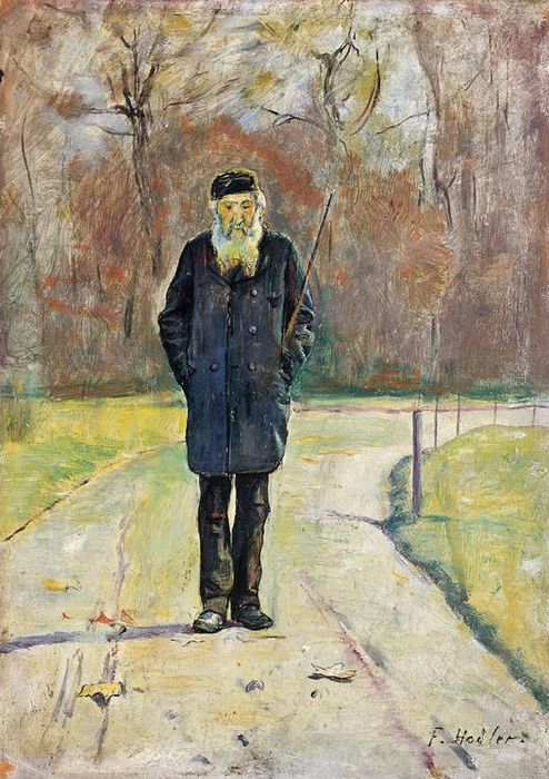 Man Strolling, vintage artwork by Ferdinand Hodler, 12x8" (A4) Poster