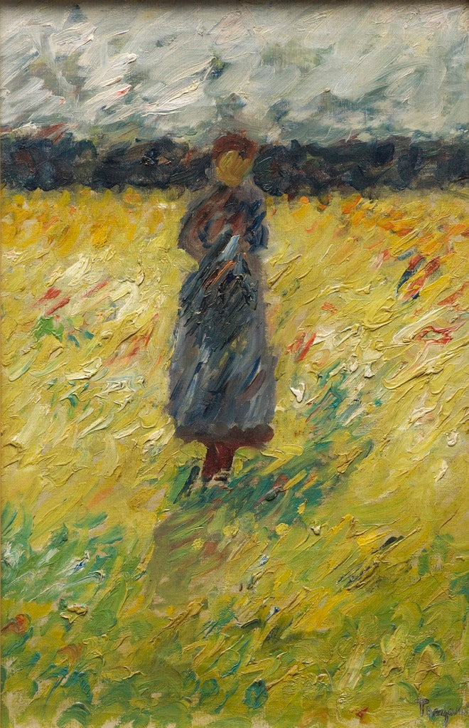 Girl in the Field by Carl Tragardh,A3(16x12")Poster