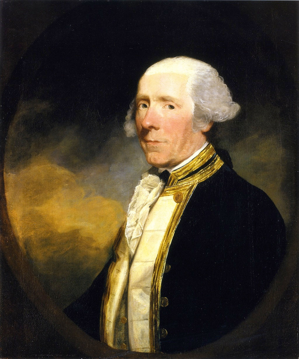 Captain Skeffington Lutwidge, vintage artwork by Gilbert Stuart, 12x8" (A4) Poster