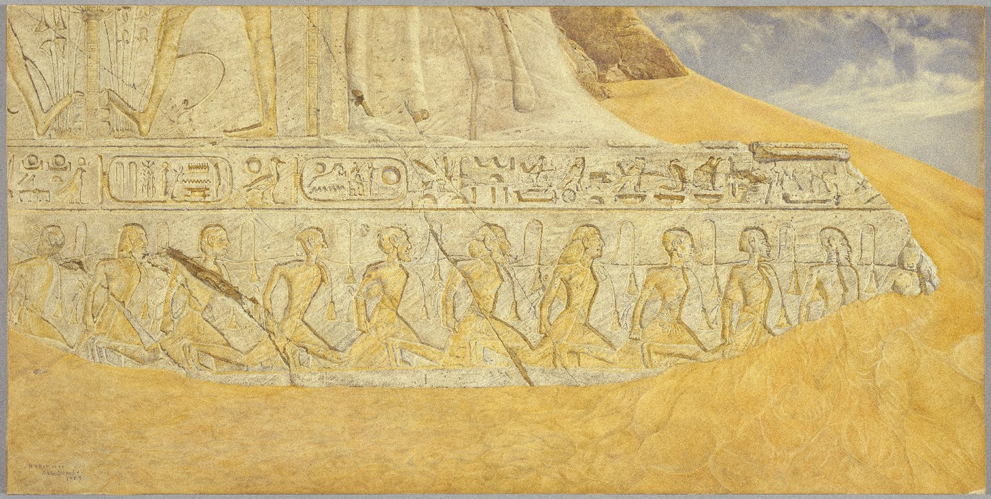 Captives of Ramses II, vintage artwork by Henry Roderick Newman, 12x8" (A4) Poster