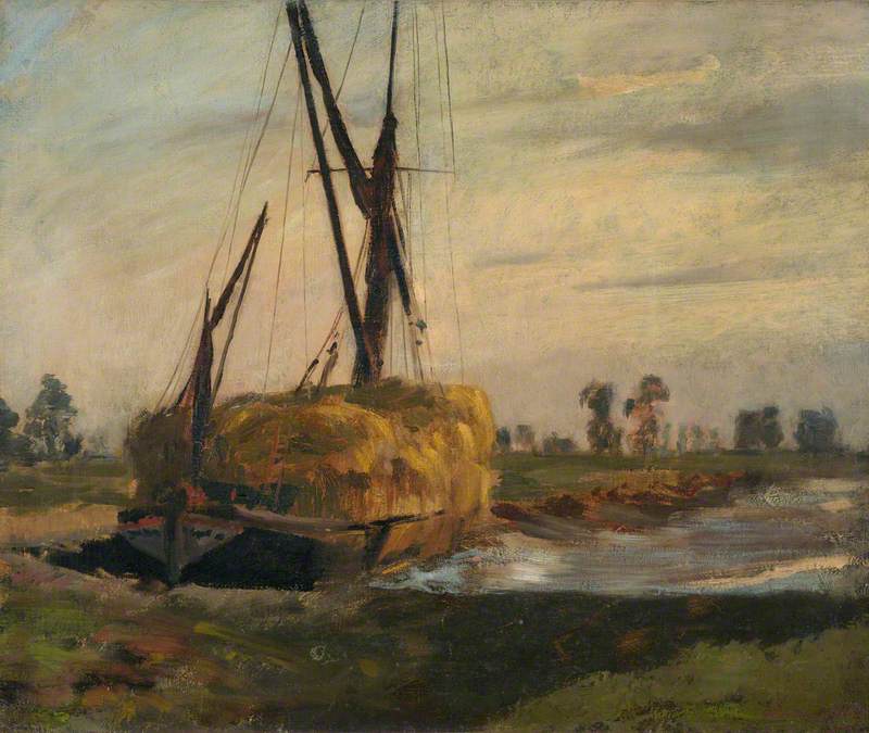 The Hay Boat by Bernard Sickert,A3(16x12")Poster