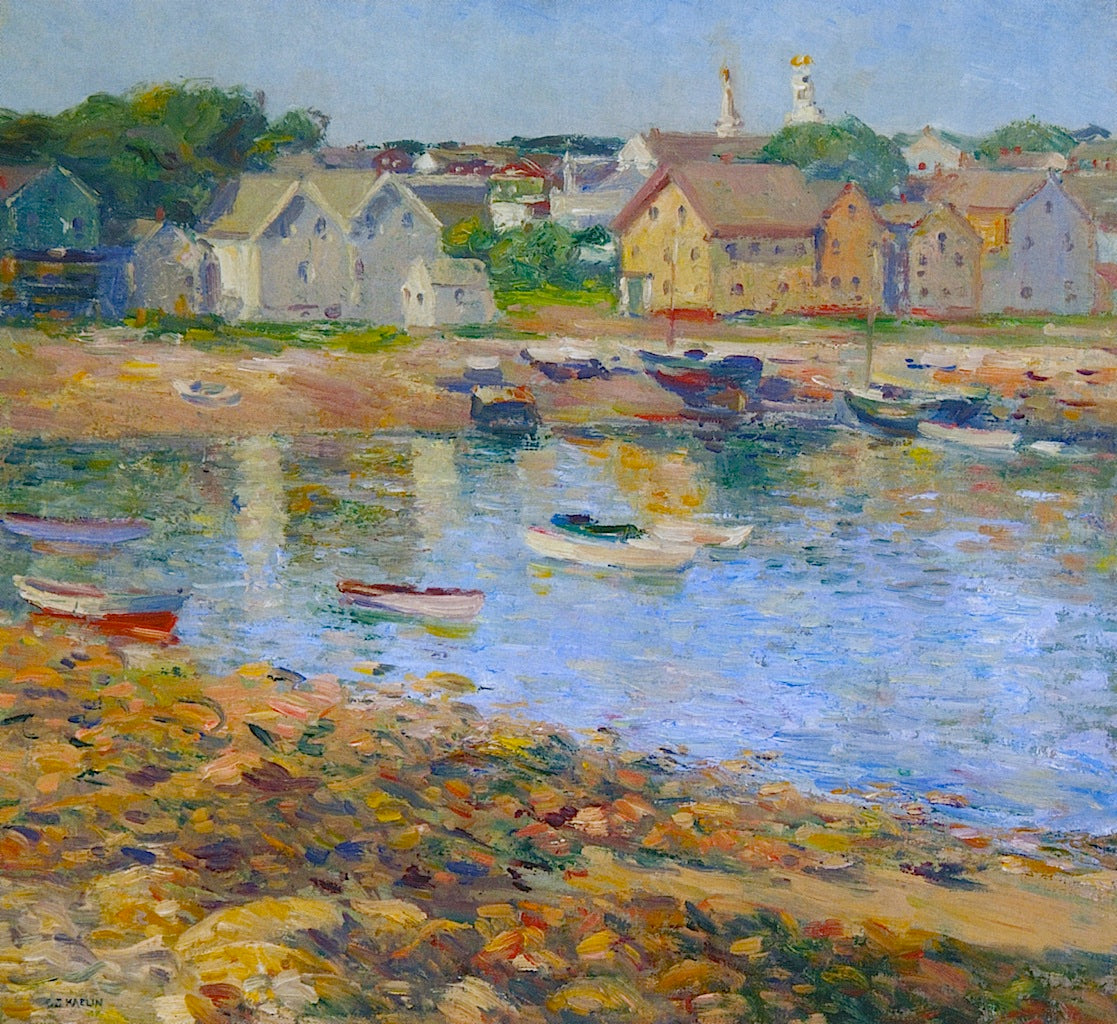 Gloucester Harbor by Charles Salis Kaelin,A3(16x12")Poster