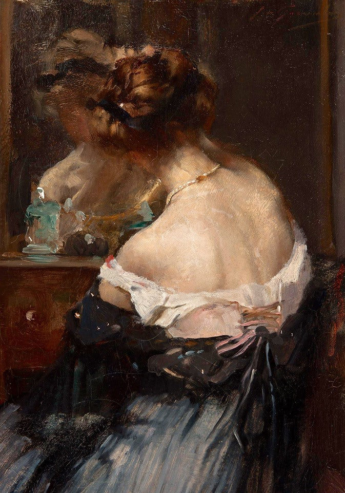La toilette by Jean Leon Henri Gouweloos,A3(16x12")Poster
