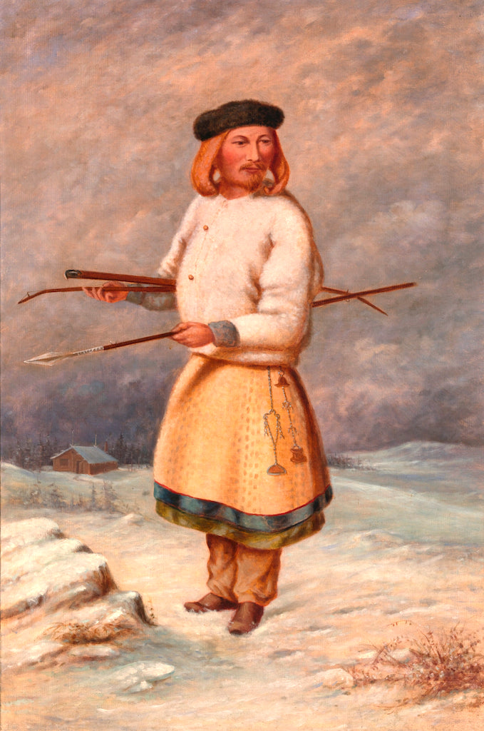 Lithuanian Man, vintage artwork by Antonio Zeno Shindler, 12x8" (A4) Poster