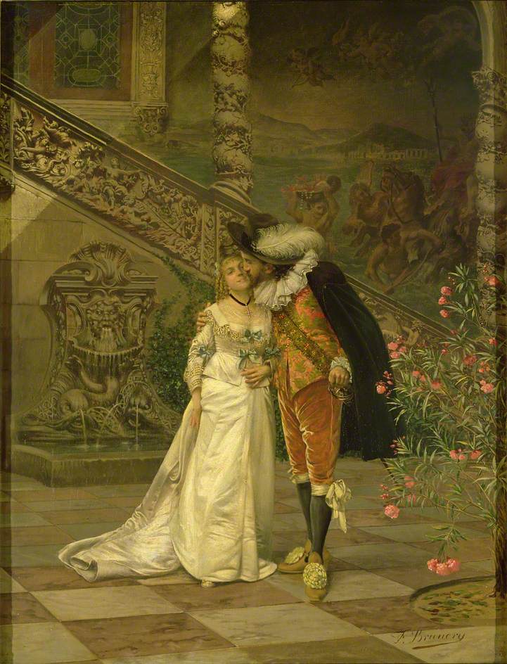 I Will, vintage artwork by Francois Brunery, 12x8" (A4) Poster