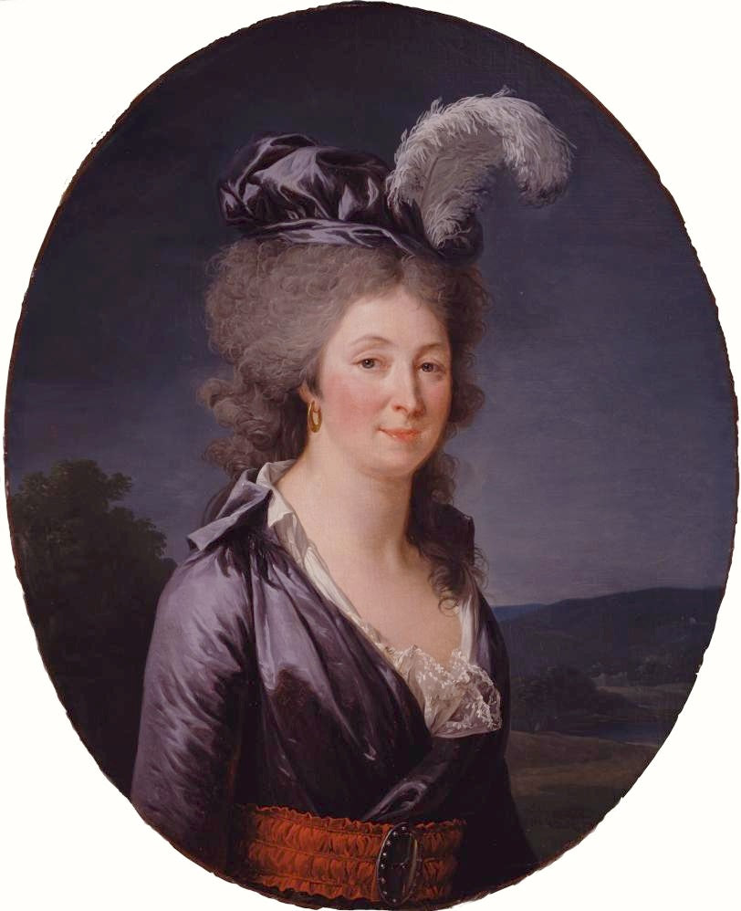 Portrait of the Marquise de Lafayette, vintage artwork by Adelaïde Labille-Guiard, 12x8" (A4) Poster