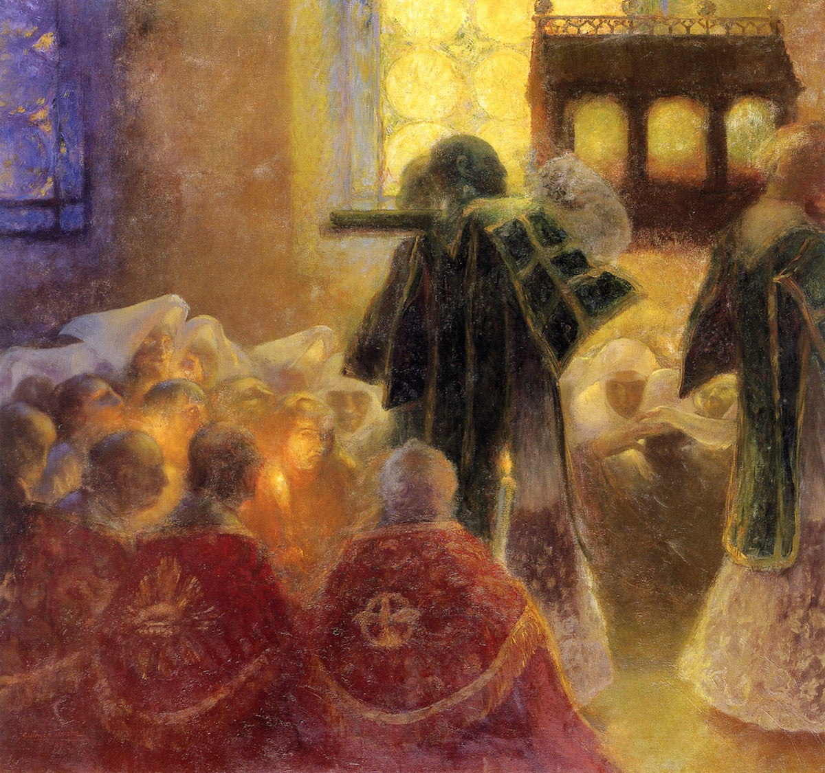 The Relics, vintage artwork by Gaston La Touche, 12x8" (A4) Poster