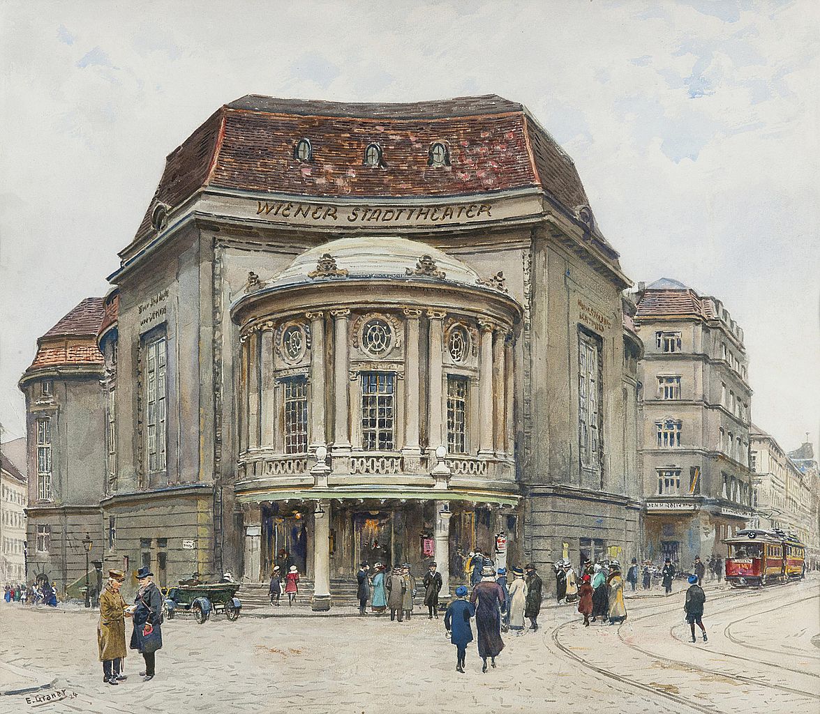 Wiener Stadttheater by Ernst Graner,A3(16x12")Poster