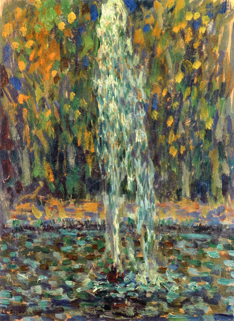 Fountain in the Woods by Henri Le Sidaner,A3(16x12")Poster