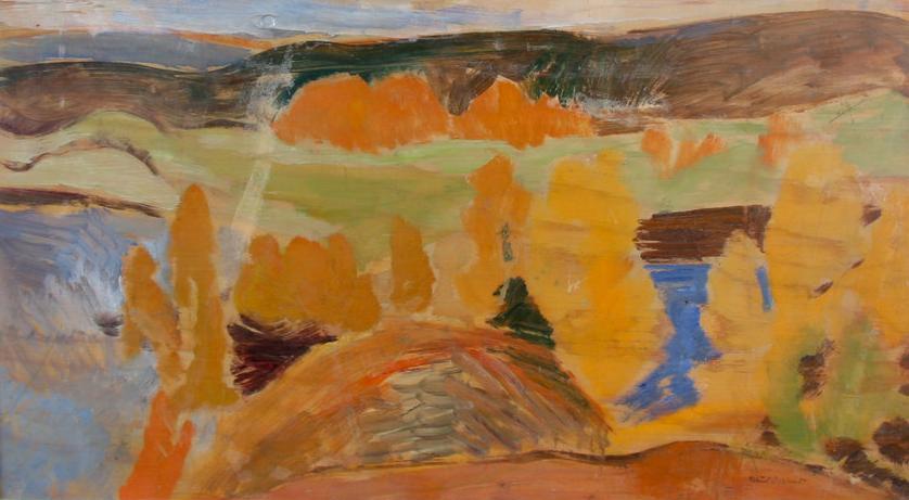 Autumn in Ådalen (Host i Ådalen) by Helmer Osslund,A3(16x12")Poster