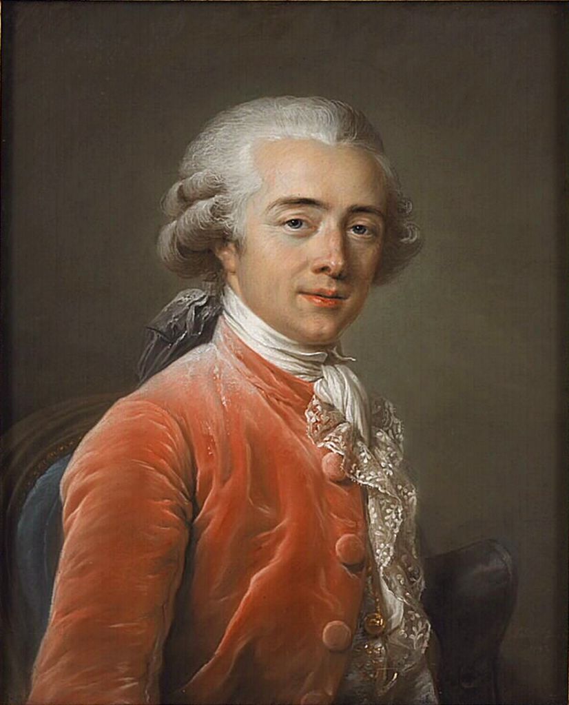 Portrait Buste of François-Andre Vincent, Painter, vintage artwork by Adelaïde Labille-Guiard, 12x8" (A4) Poster