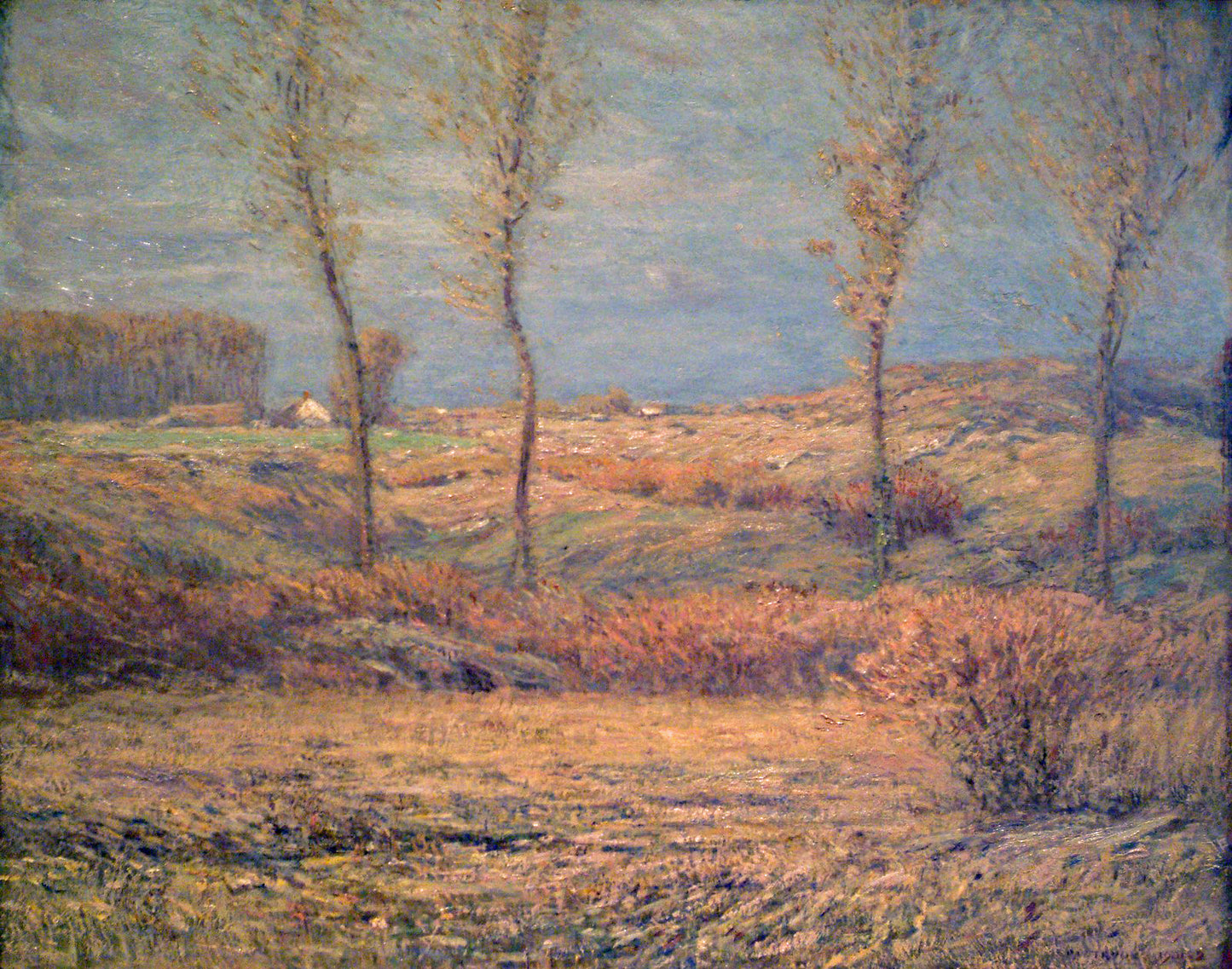 November Morning, vintage artwork by Dwight W. Tryon, 12x8" (A4) Poster