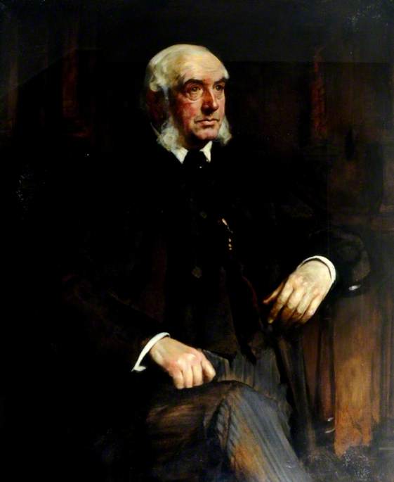 William Fisher Favell, Surgeon of Sheffield Infirmary, vintage artwork by Sir James Jebusa Shannon, 12x8" (A4) Poster