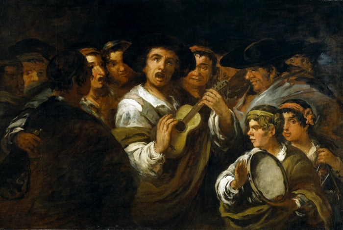 La ronda, vintage artwork by Eugenio Lucas Velazquez, A3 (16x12") Poster Print