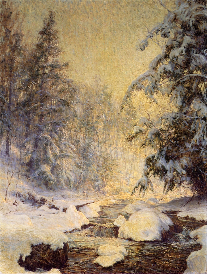 A Brook in Winter by Walter Launt Palmer,A3(16x12")Poster