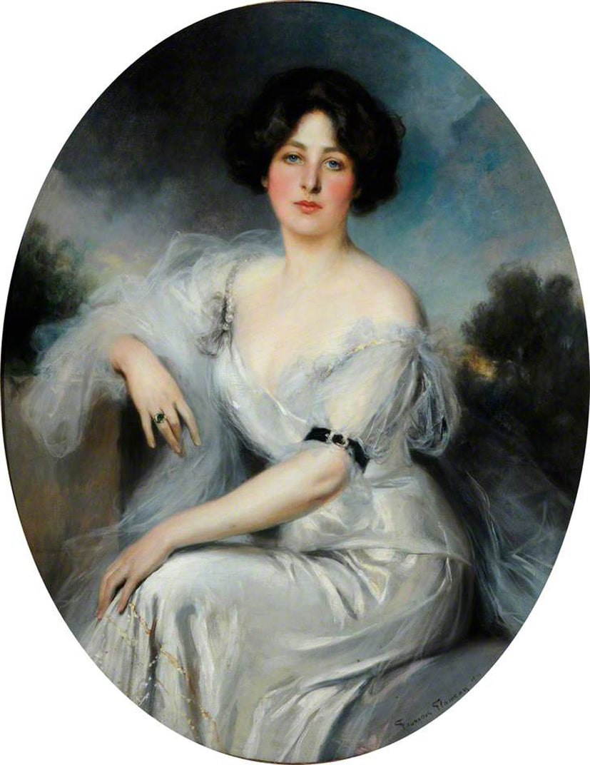 Lady Duveen, nee Salamon, vintage artwork by Francois Flameng, 12x8" (A4) Poster