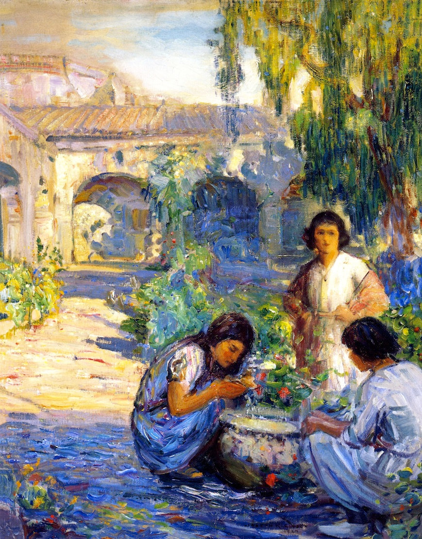 Children of Capistrano, vintage artwork by Joseph Kleitsch, 12x8" (A4) Poster