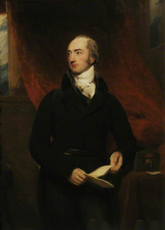 George Canning (1770–1827), vintage artwork by Thomas Lawrence, 12x8" (A4) Poster