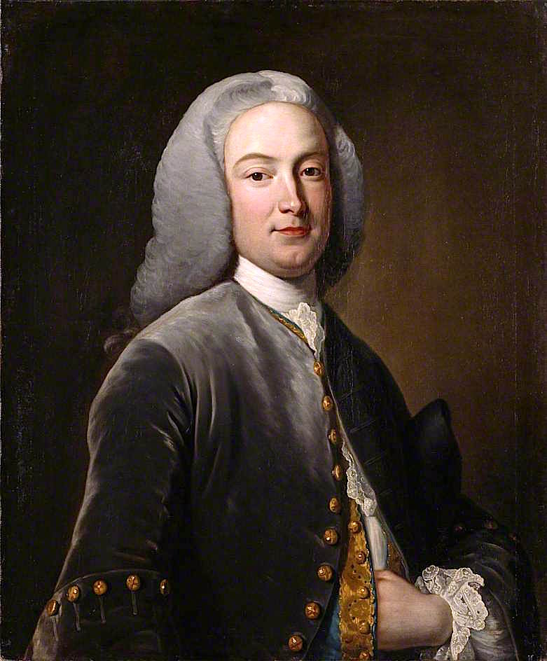 William Murray, Later 1st Earl of Mansfield (after Jean-Baptiste van Loo), vintage artwork by John Giles Eccardt, 12x8" (A4) Poster