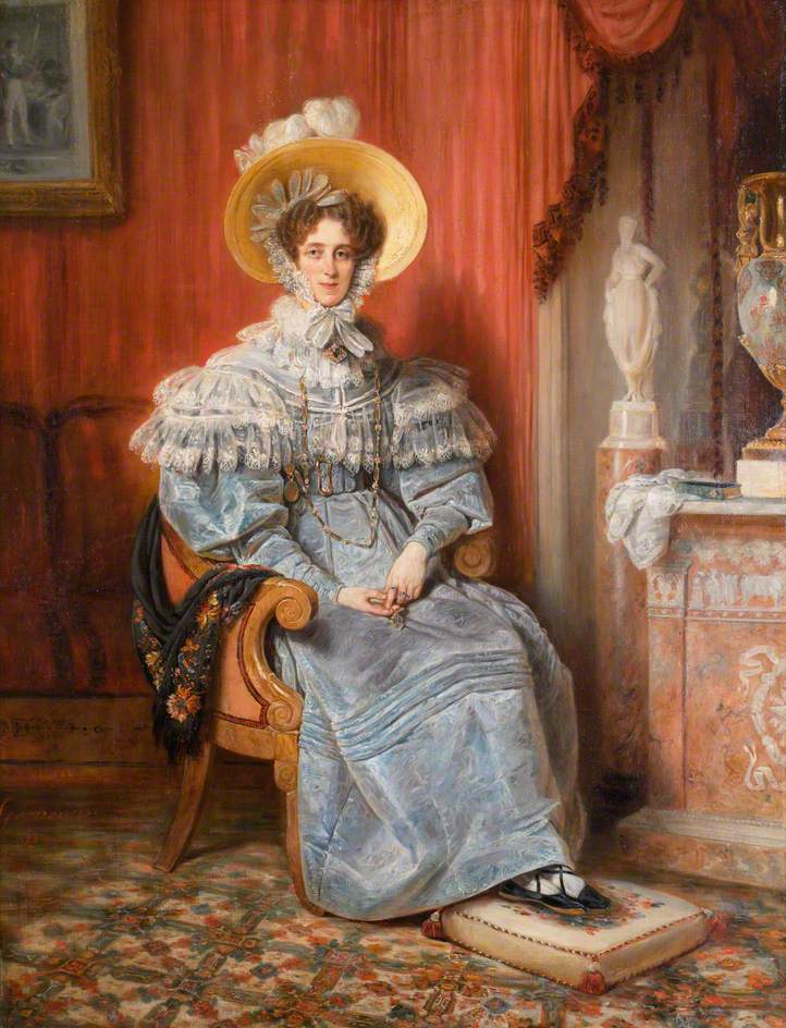 Princess Maria Elizabeth Amalie Franziska Wagram of Bavaria, vintage artwork by François Gabriel Guillaume Lepaulle, A3 (16x12") Poster Print