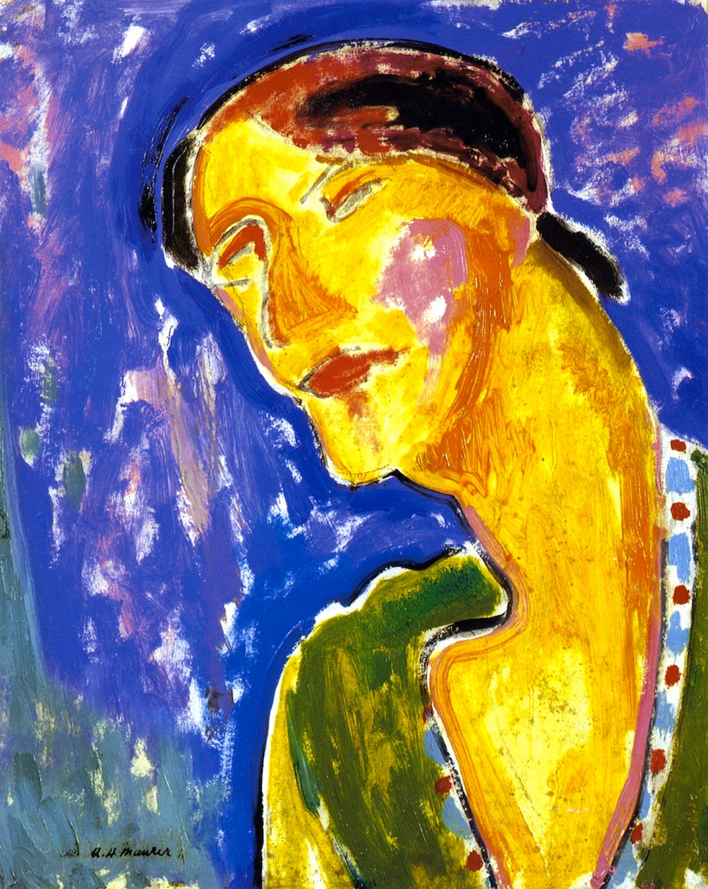 Buste de Femme by Alfred Henry Maurer,A3(16x12")Poster